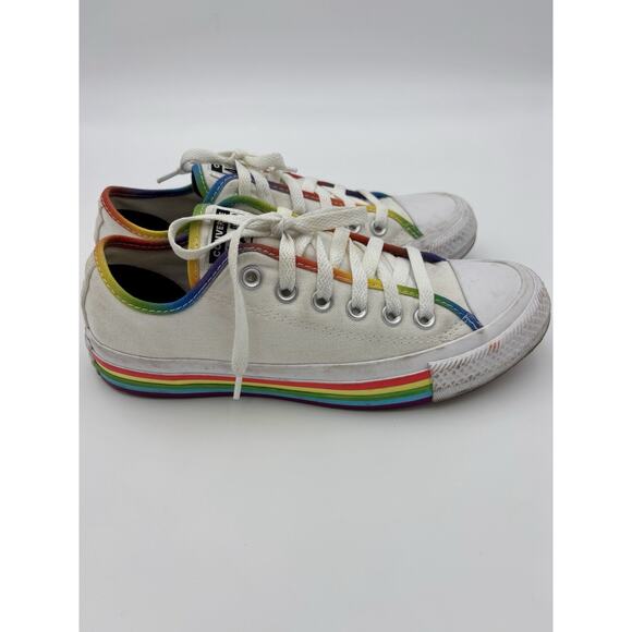 Converse Chuck Taylor All Stars White Rainbow Sole Womens Size 7 - Picture 5 of 16